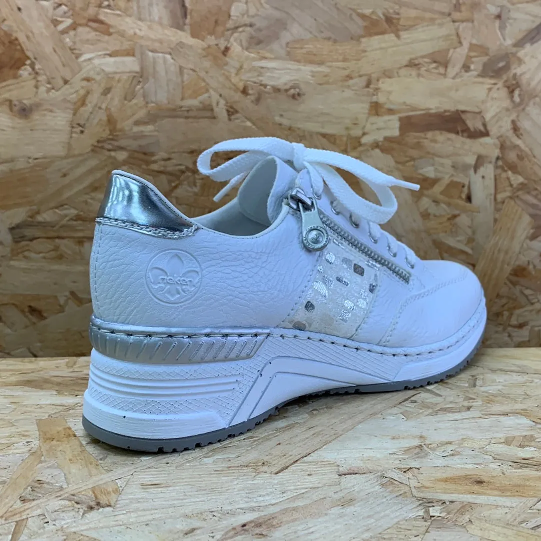 Rieker Womens Fashion Trainer - White sold by The Foot Factory product image thumbnail 4