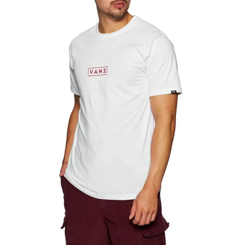 VANS Mens Classy Easy Box T Shirt - White sold by The Foot Factory
