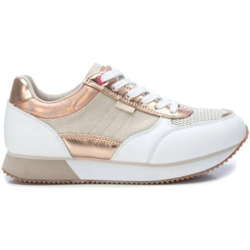 XTI - 49760 - Women's Fashion Trainers - White / Rose Gold sold by The Foot Factory