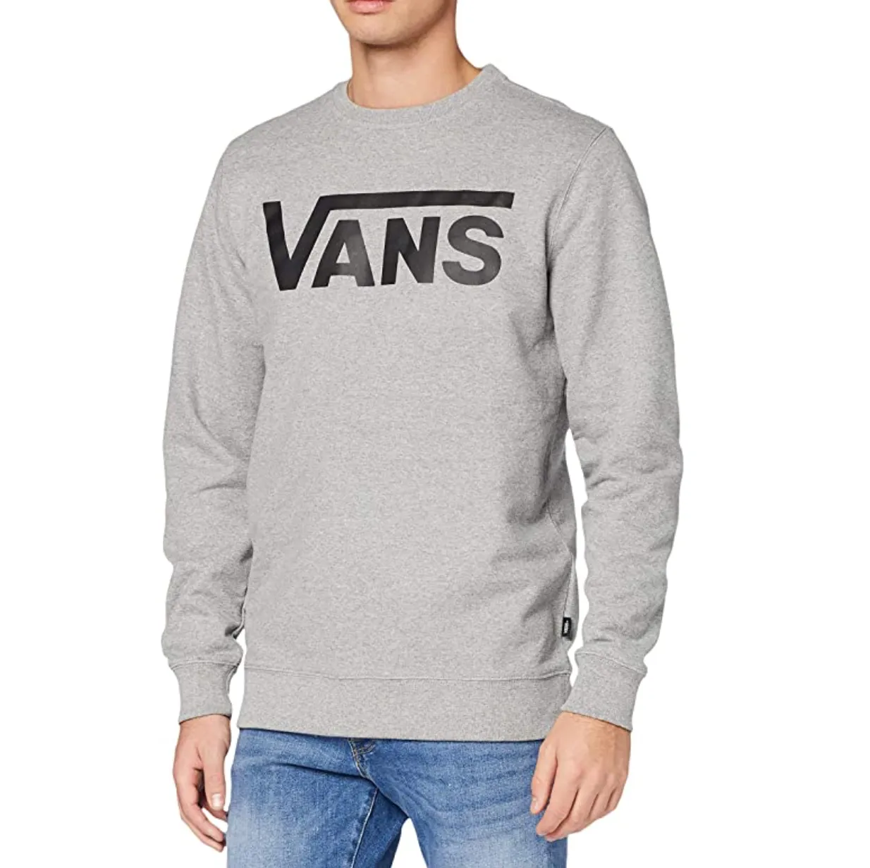 VANS Mens Classic Crew Jumper - Grey sold by The Foot Factory