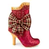 Irregular Choice Womens Rosie Lea Heeled Boot - Red sold by The Foot Factory