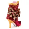 Irregular Choice Womens Rosie Lea Heeled Boot - Red sold by The Foot Factory