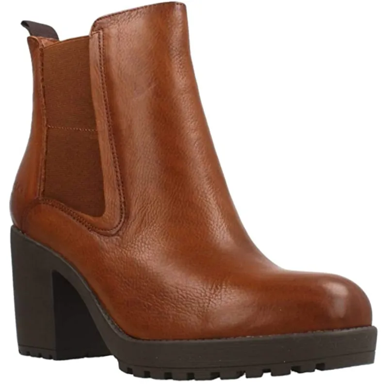 Carmela Womens Leather Ankle Boot - Camel sold by The Foot Factory