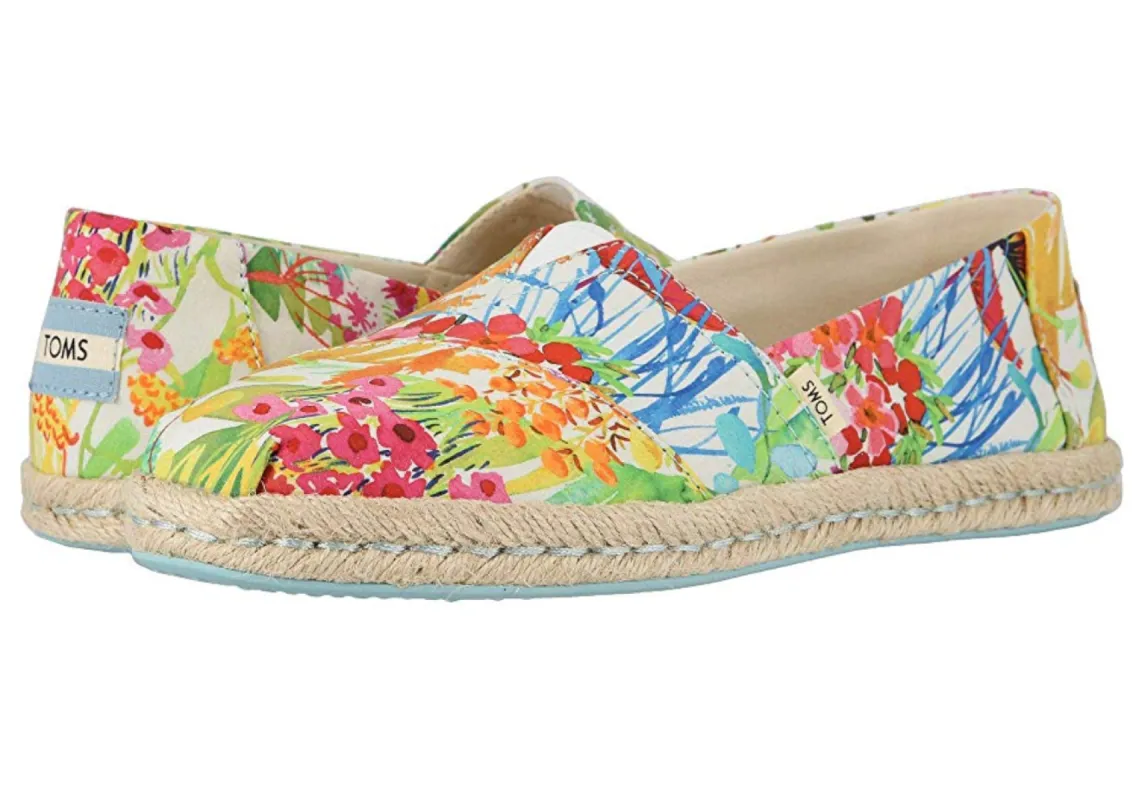 Toms-Sunshine-Floral-Delight-Rope sold by The Foot Factory