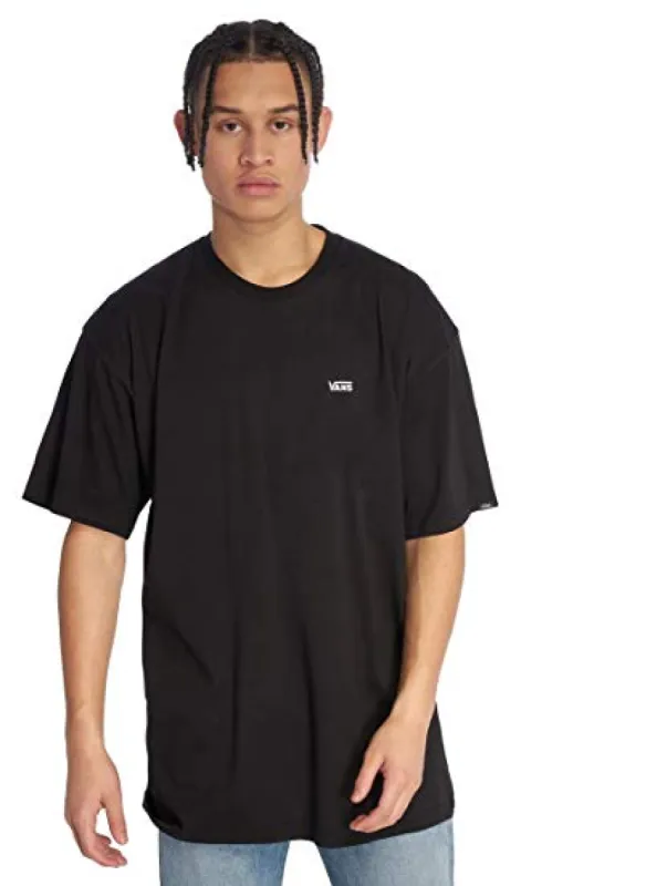 VANS Mens Left Chest Logo T-Shirt - Black sold by The Foot Factory