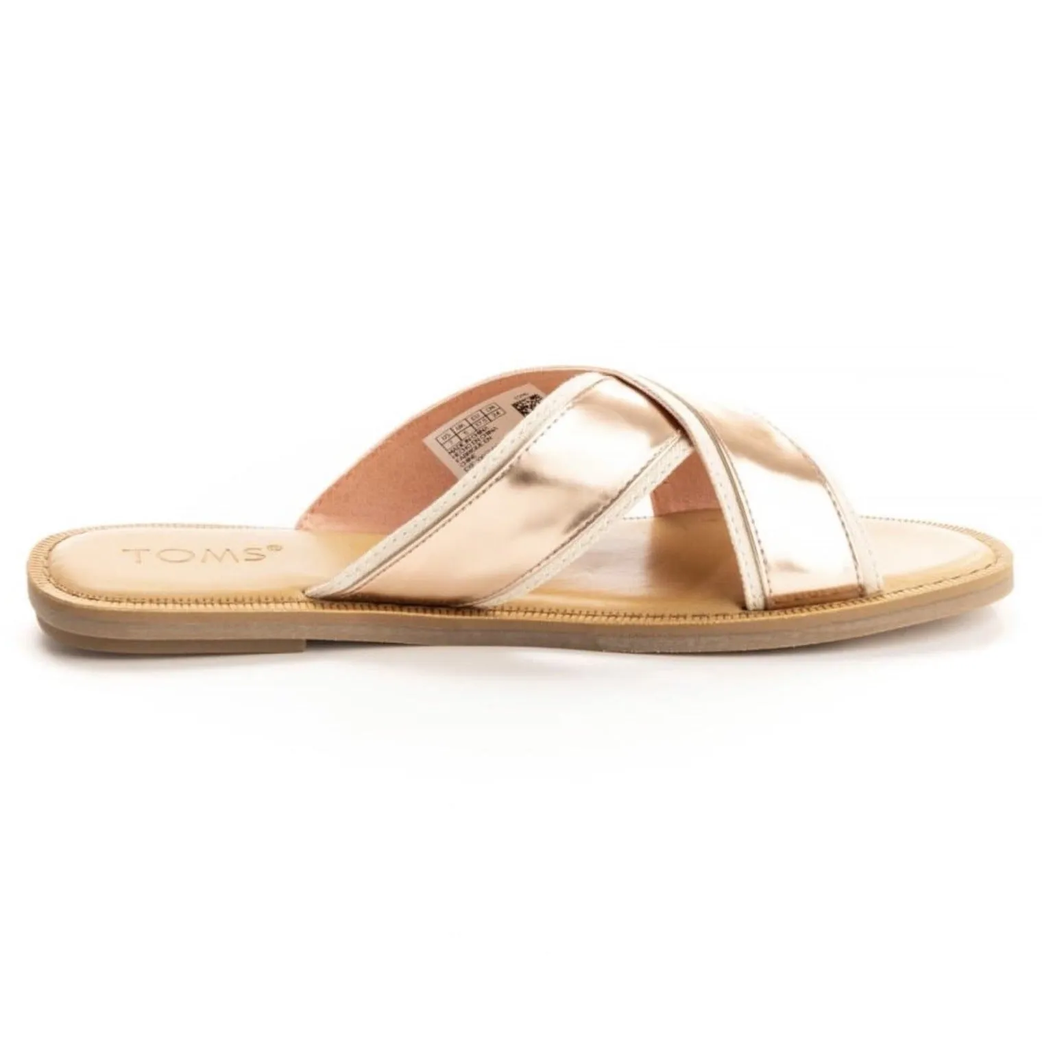 TOMS Womens Viv Specchio Sandal - Rose Gold sold by The Foot Factory