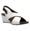 Jocee & Gee-Lilium-White-Wedge-Sandal sold by The Foot Factory