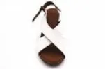 Jocee & Gee-Lilium-White-Wedge-Sandal sold by The Foot Factory