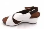 Jocee & Gee-Lilium-White-Wedge-Sandal sold by The Foot Factory