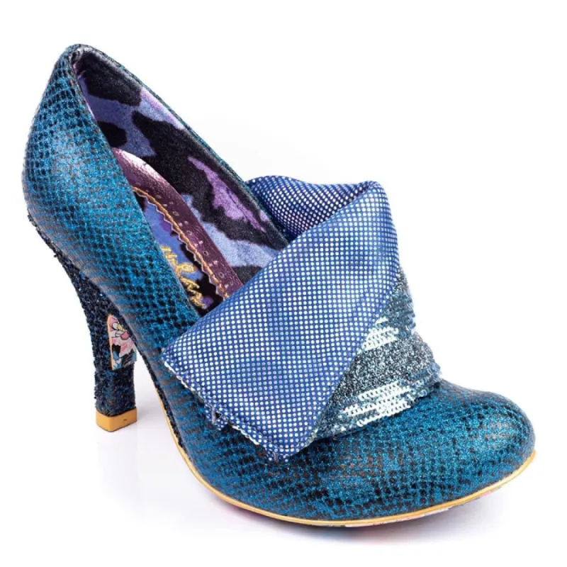 Irregular Choice Womens Flick Flack High Heel - Blue sold by The Foot Factory