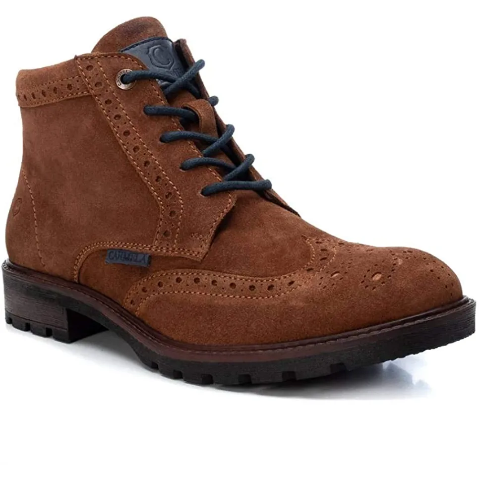 Carmela Mens Leather Boots - Camel sold by The Foot Factory product image thumbnail 3