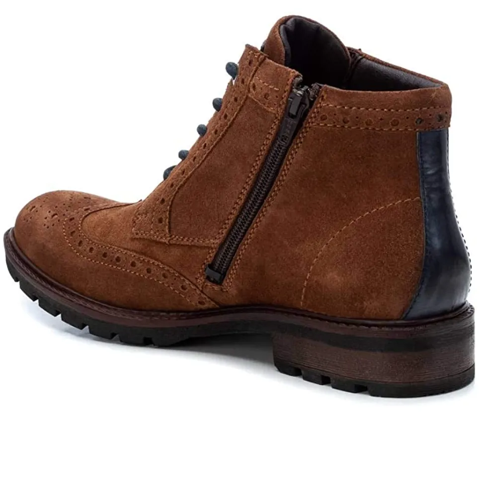 Carmela Mens Leather Boots - Camel sold by The Foot Factory product image thumbnail 2