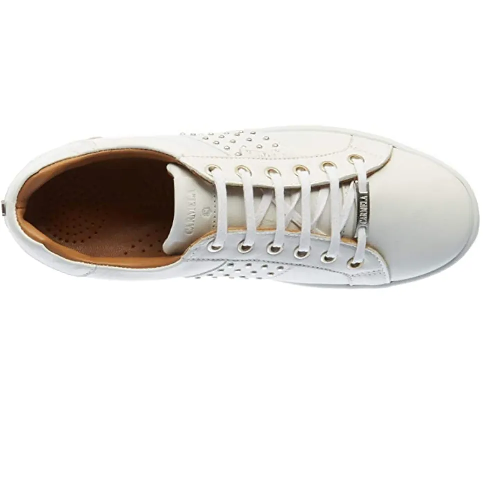 Carmela Womens Leather Trainer - White sold by The Foot Factory product image thumbnail 4