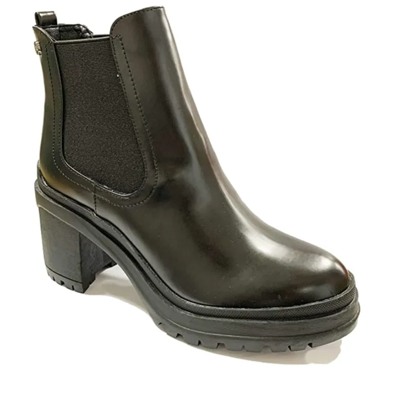 XTI - 44629 - Leather Women's Ankle Boot - Black sold by The Foot Factory