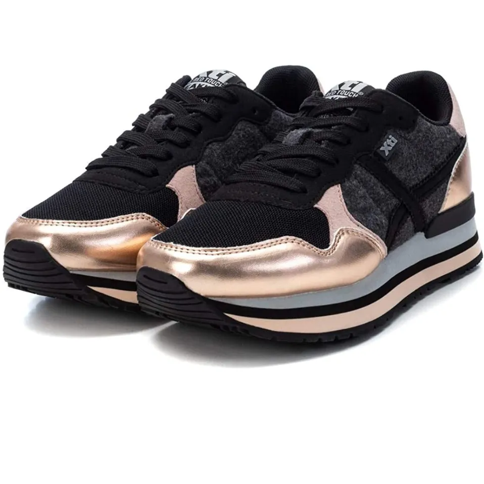 XTI - 44451 - Women's Fashion Trainers - Bronze sold by The Foot Factory product image thumbnail 2