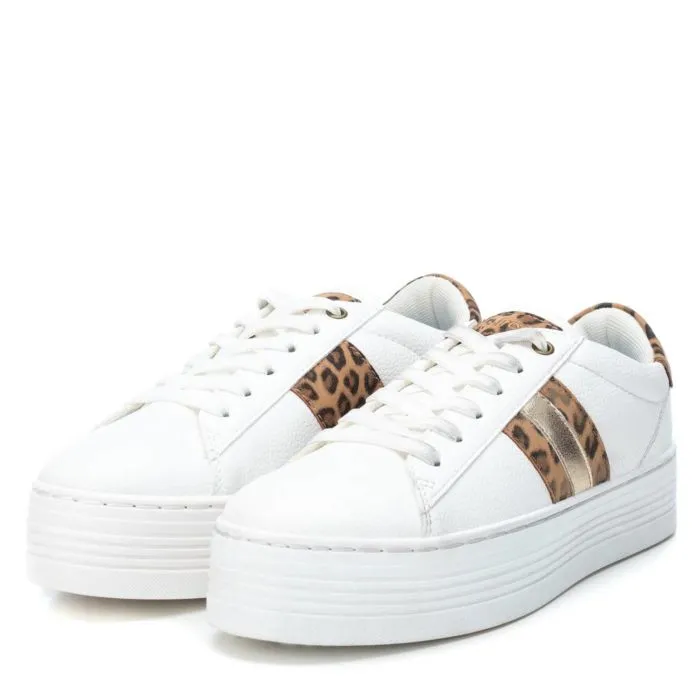 Refresh Womens Fashion Trainers - White / Leopard sold by The Foot Factory product image thumbnail 4