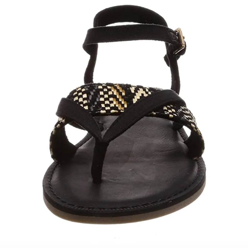 TOMS - Women's Closed Geometric Woven Toe Sandal - Black sold by The Foot Factory product image thumbnail 2