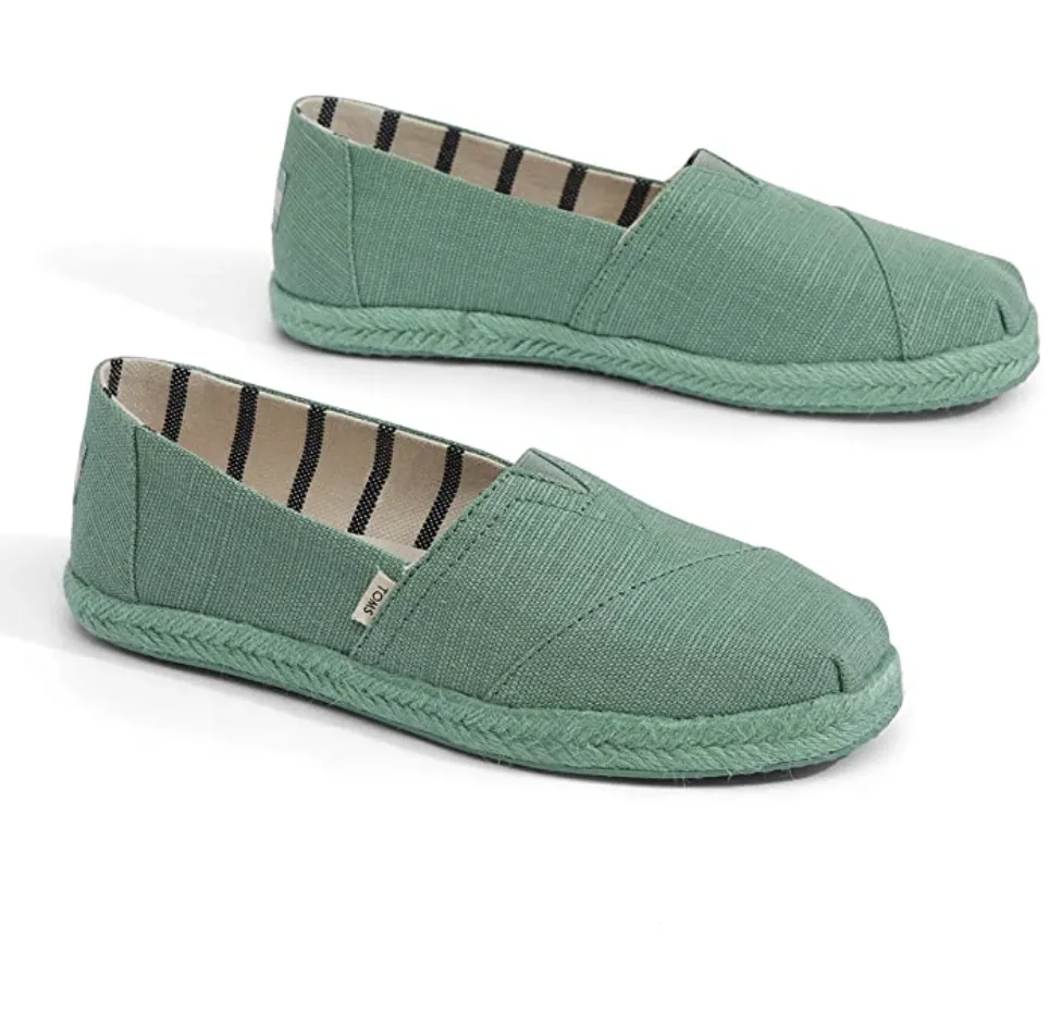 TOMS - Classic - Winter Green Heritage Canvas sold by The Foot Factory product image thumbnail 2