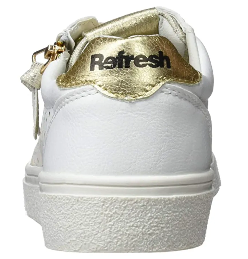 Refresh Womens Fashion Trainers - White / Gold sold by The Foot Factory product image thumbnail 3