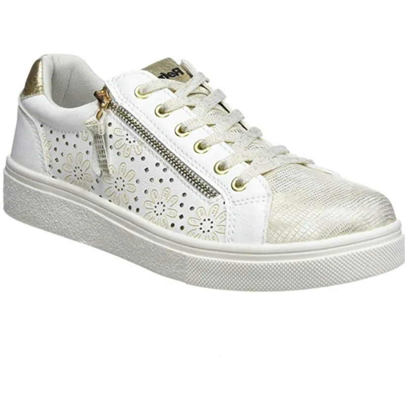 Refresh Womens Fashion Trainers - White / Gold sold by The Foot Factory