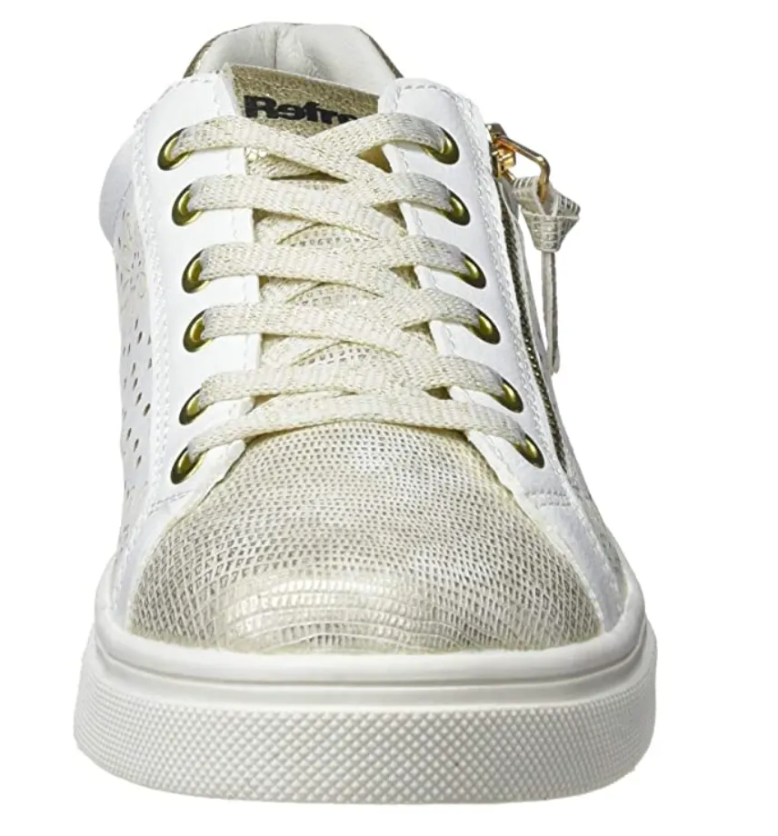 Refresh Womens Fashion Trainers - White / Gold sold by The Foot Factory product image thumbnail 2