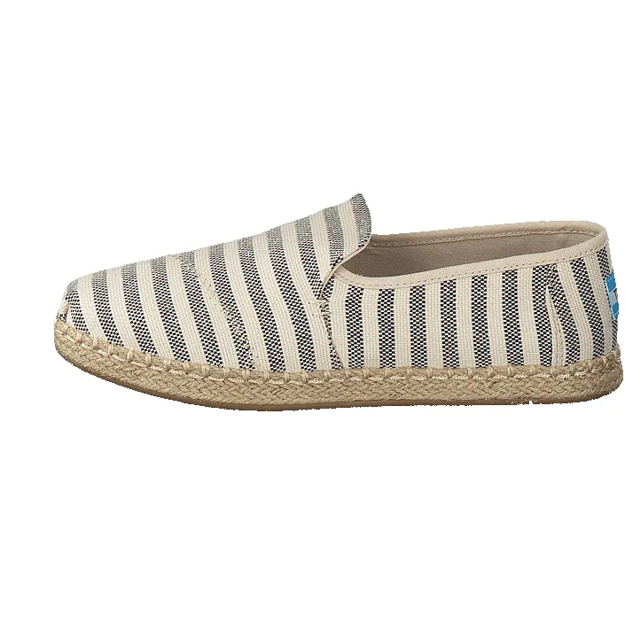 TOMS - Deconstructed Alpargata Rope - Black - Woven Stripe sold by The Foot Factory product image thumbnail 2