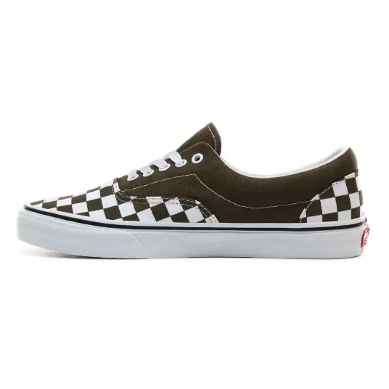 VANS Mens Era Checkerboard Trainer - Green sold by The Foot Factory