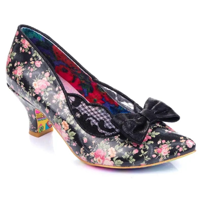 Irregular Choice Womens Marma Mid Heel - Black sold by The Foot Factory