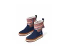 Toms Womens Makenna Water Resistant Suede Boots - Navy / Nepal Tweed sold by The Foot Factory
