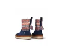 Toms Womens Makenna Water Resistant Suede Boots - Navy / Nepal Tweed sold by The Foot Factory