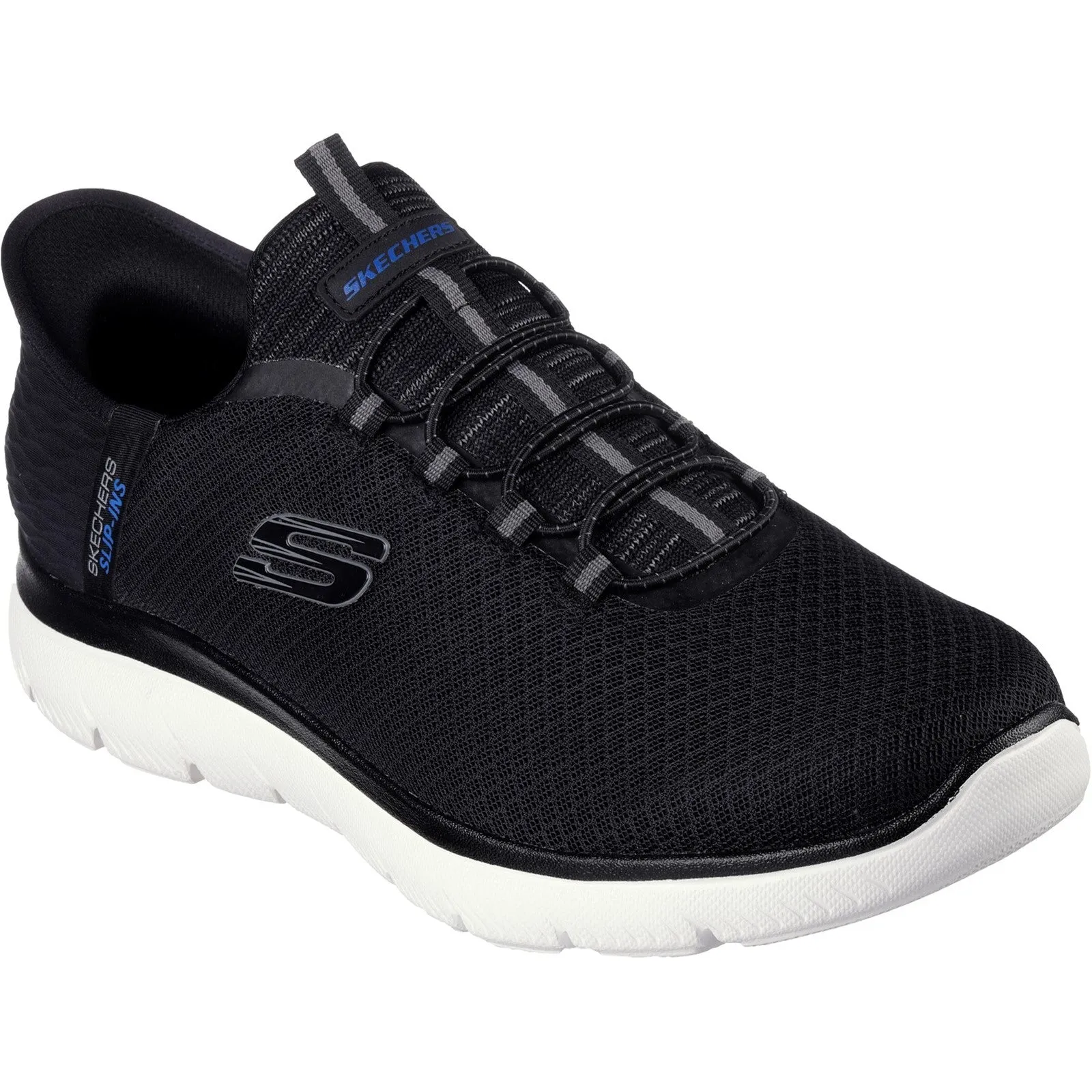 Skechers Mens Slip Ins: Summits High Range Trainers - Black sold by The Foot Factory product image thumbnail 2