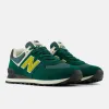 New Balance Mens 574 Fashion Trainers - Marsh Green / Marshland sold by The Foot Factory