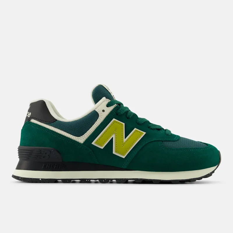 New Balance Mens 574 Fashion Trainers - Marsh Green / Marshland sold by The Foot Factory