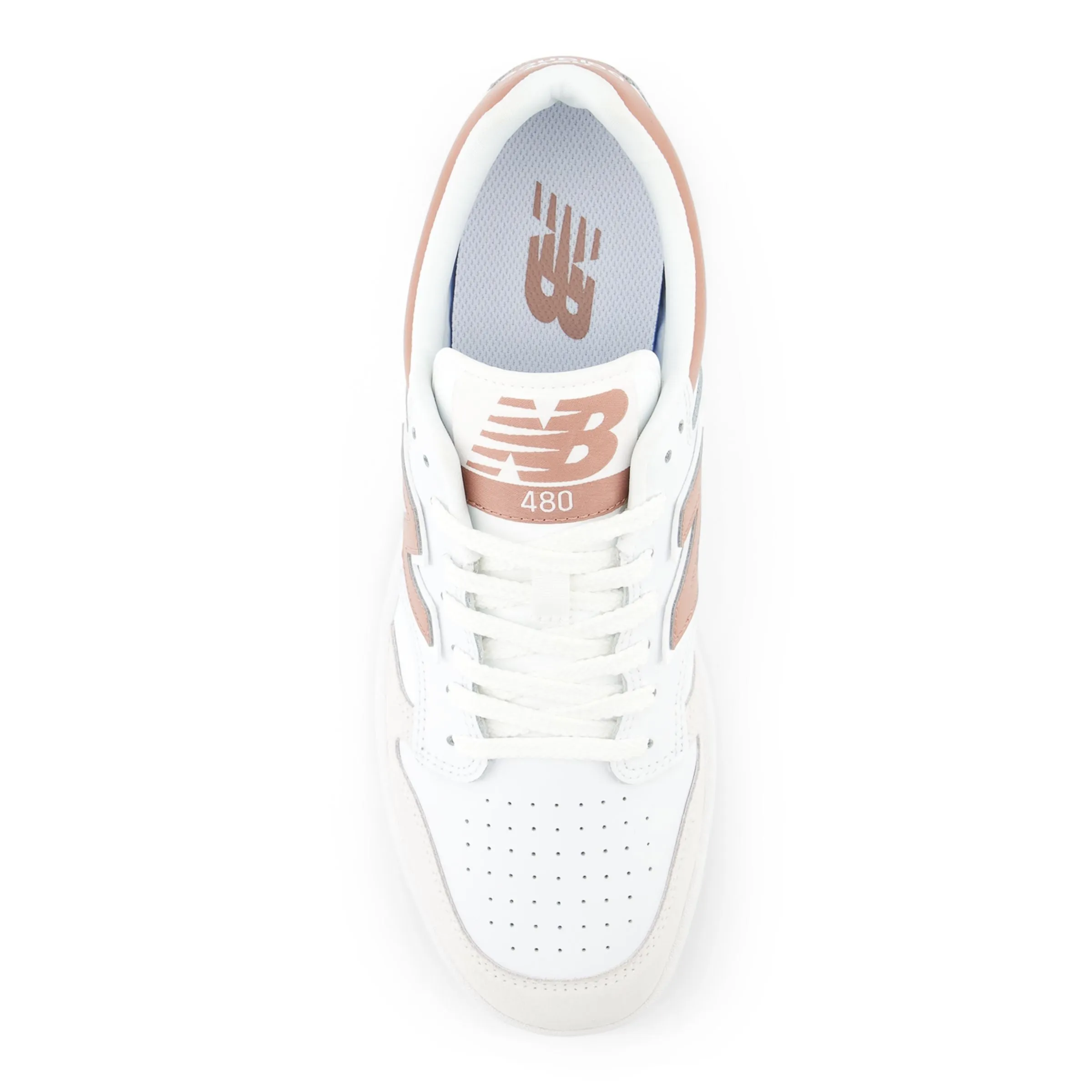 New Balance Mens BB480 Trainers - White / Reflection sold by The Foot Factory product image thumbnail 3