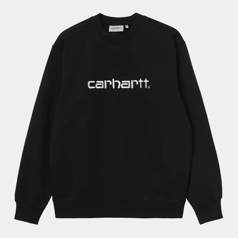 Carhartt WIP Mens Carhartt WIP Sweat Top - Black sold by The Foot Factory