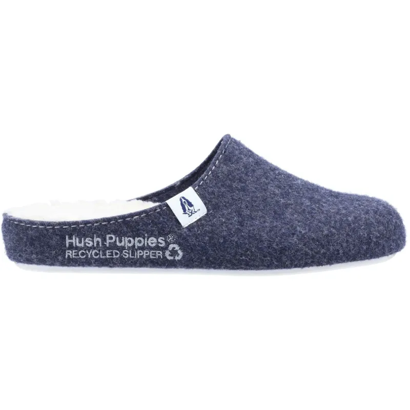 Hush Puppies Mens The Good Slipper - Navy sold by The Foot Factory