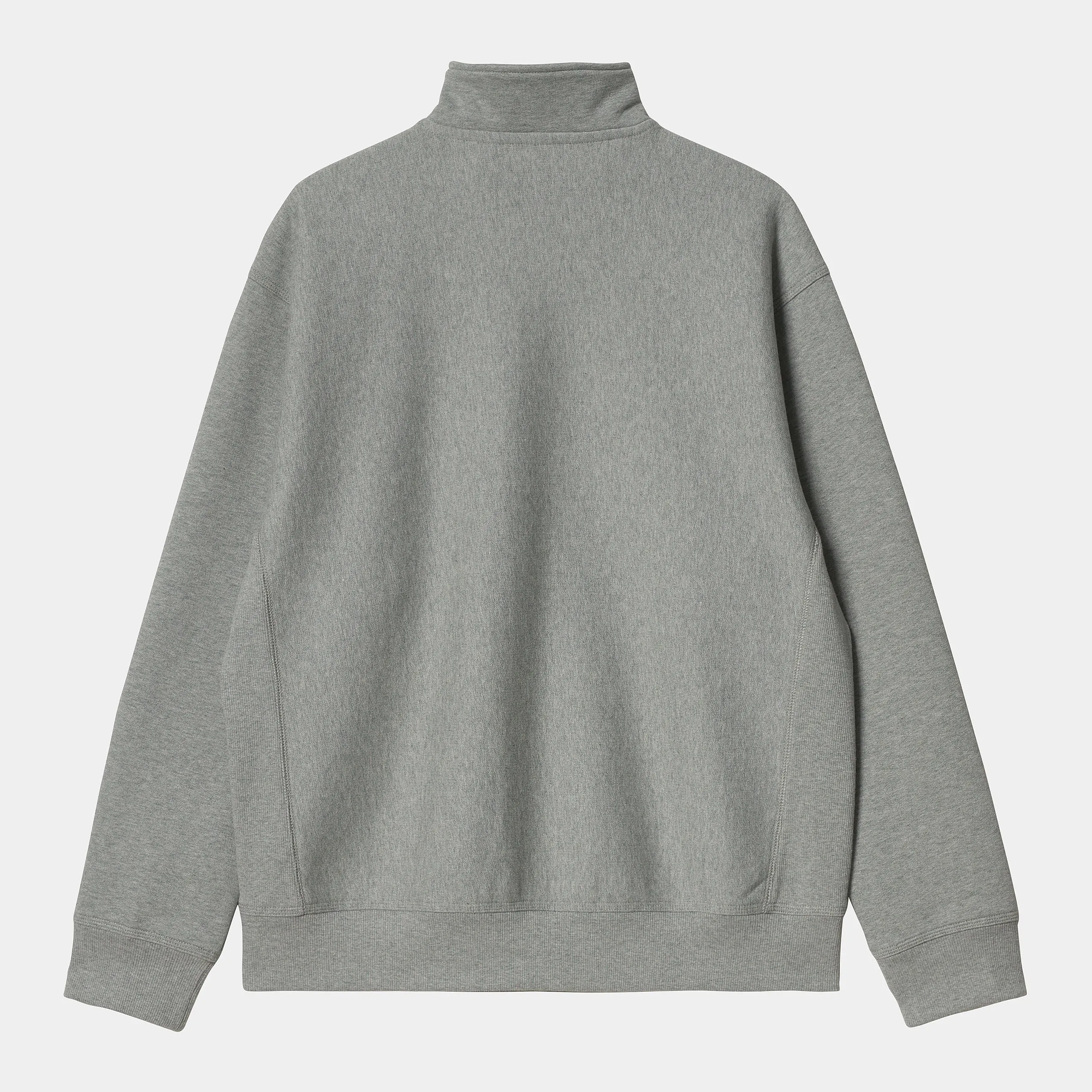 Carhartt WIP Mens Half Zip American Script Sweat Top - Grey Heather sold by The Foot Factory product image thumbnail 2