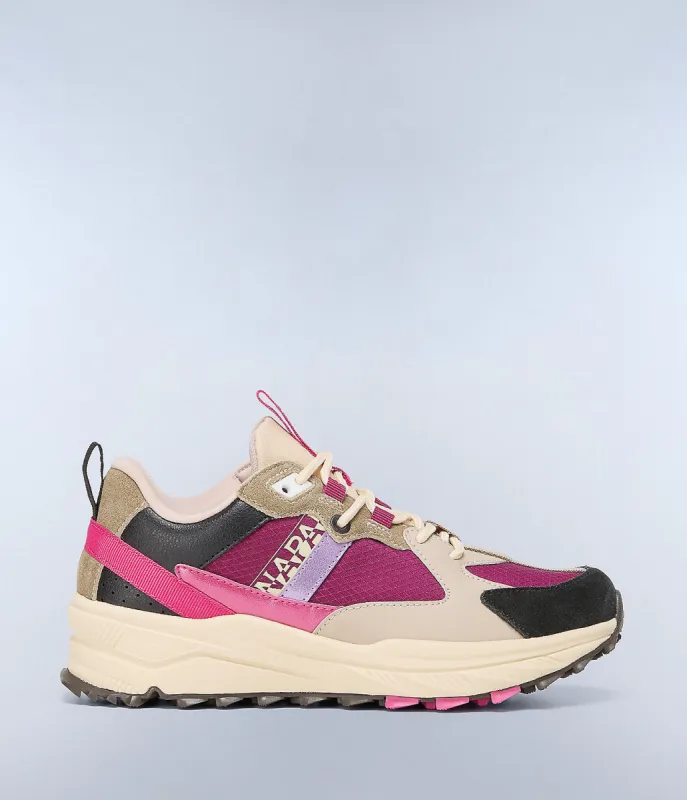 Napapijiri Womens Vertic Trail Trainers - Pink Cyclamen sold by The Foot Factory