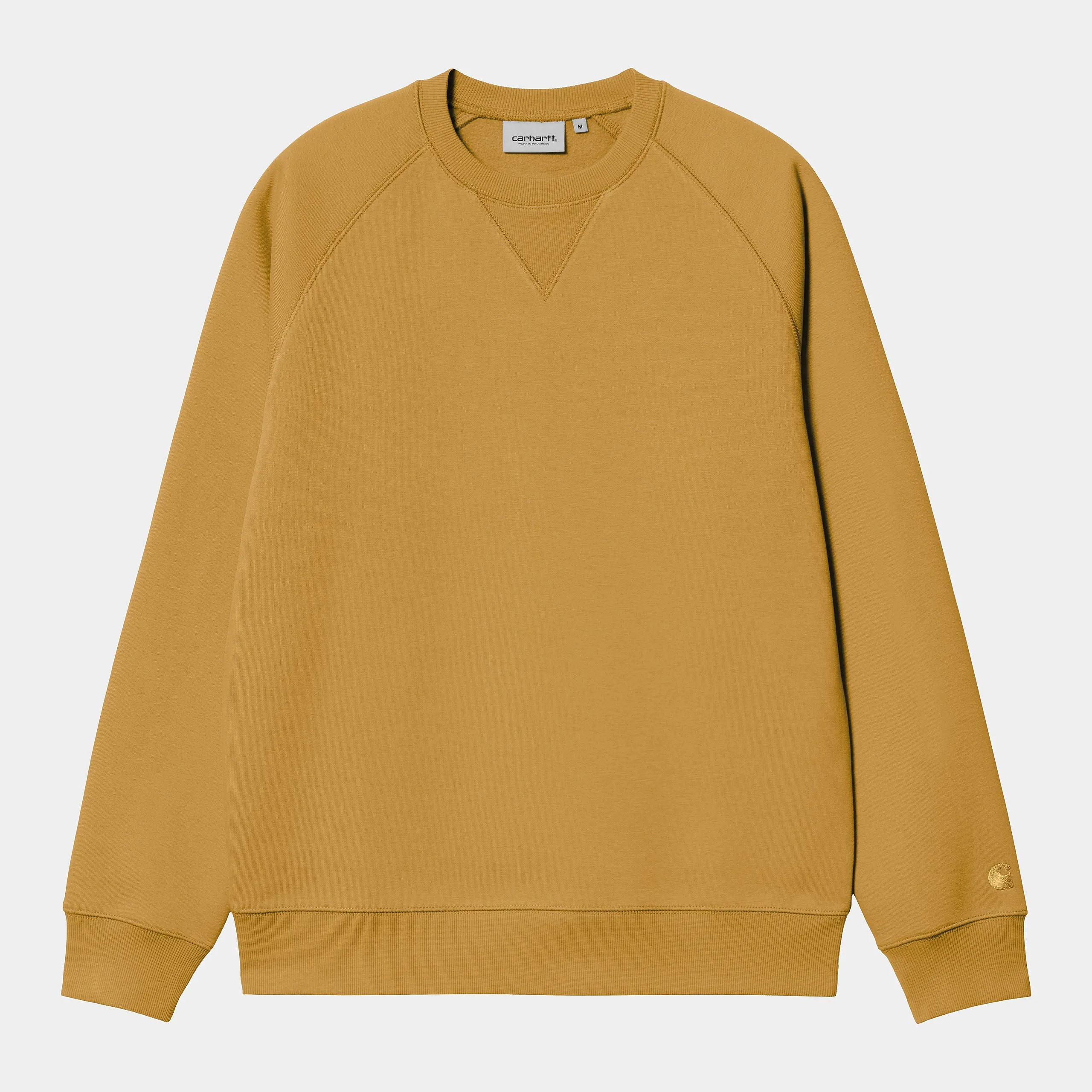 Carhartt WIP Mens Chase Sweat Top - Sunray / Gold sold by The Foot Factory