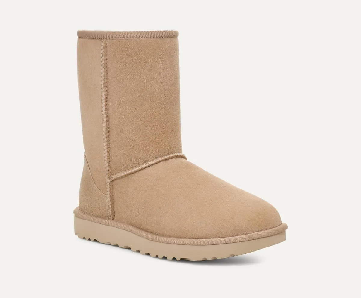 UGG Womens Classic Short II Boots - Sand sold by The Foot Factory product image thumbnail 2