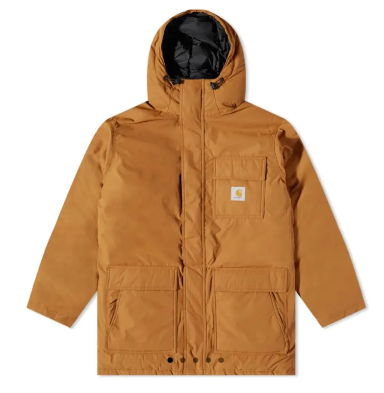 Carhartt WIP Mens Siberian Cold Parka Jacket - Hamilton Brown sold by The Foot Factory