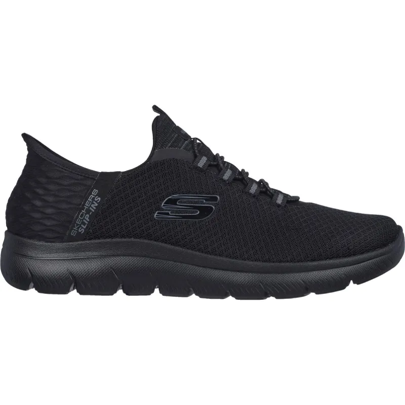 Skechers Mens Slip Ins: Summits High Range Trainers - Black sold by The Foot Factory