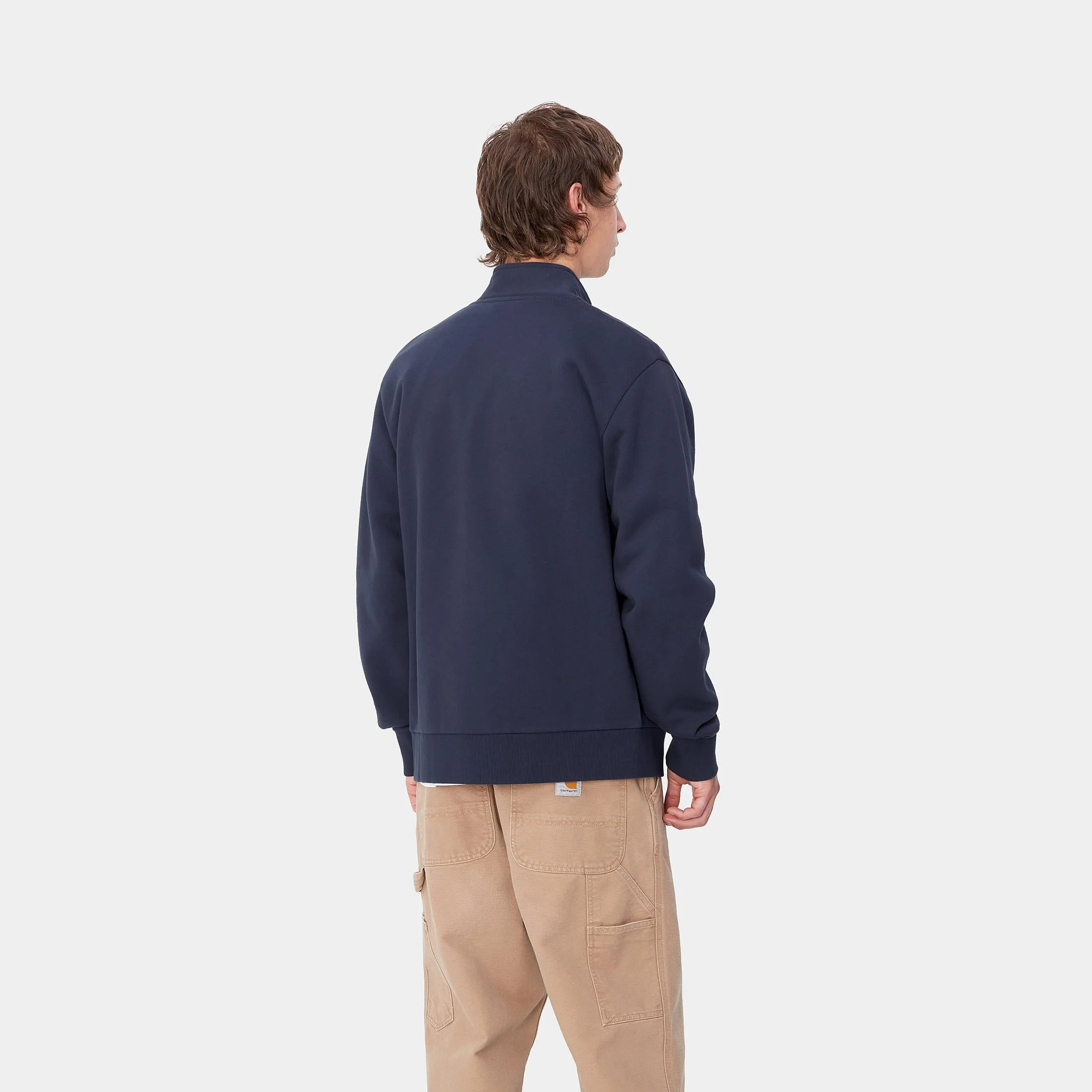 Carhartt WIP Mens Script Embroidery Zip Front Jacket - Air Force Blue sold by The Foot Factory product image thumbnail 4