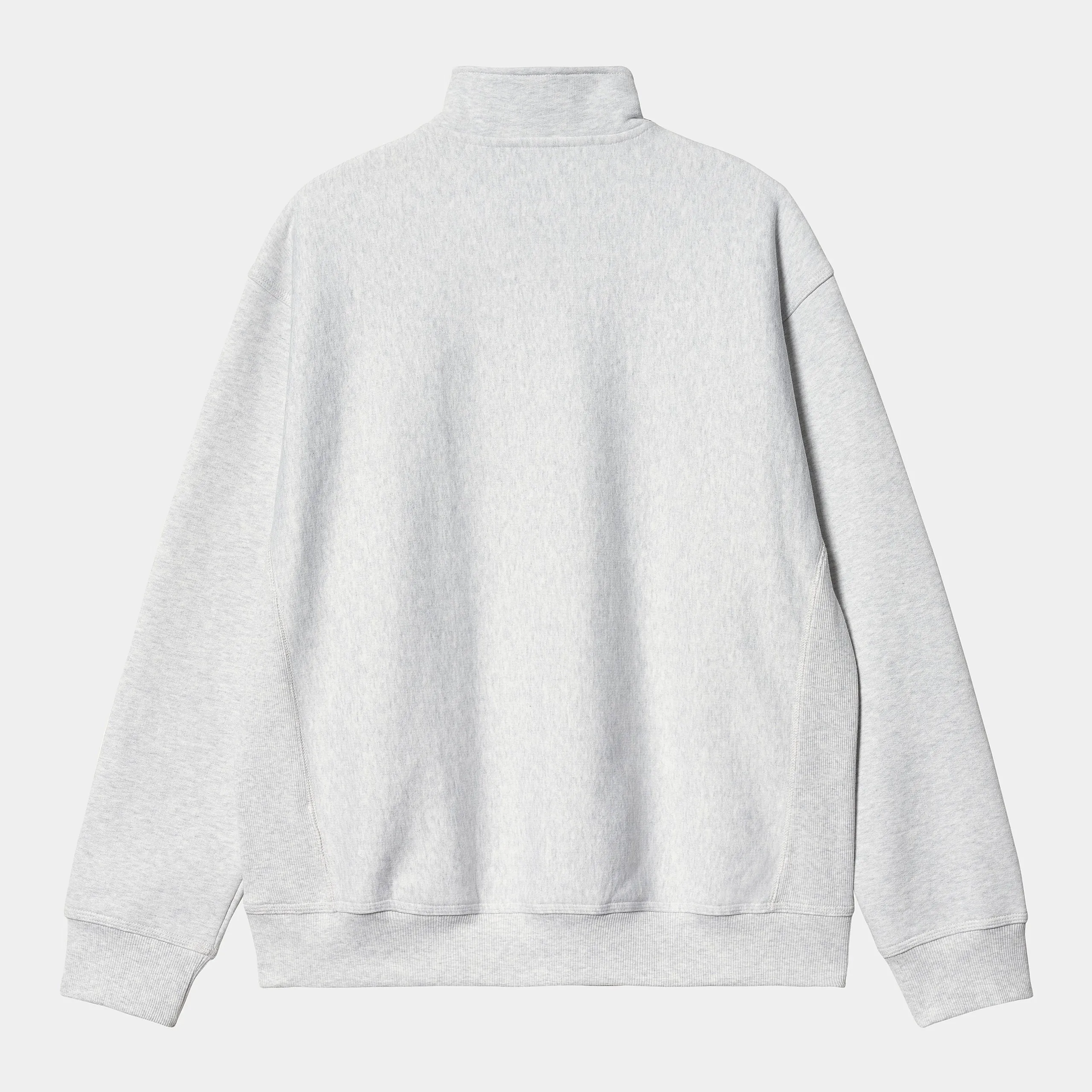 Carhartt WIP Mens Half Zip American Script Sweat Top - Ash Heather sold by The Foot Factory product image thumbnail 2