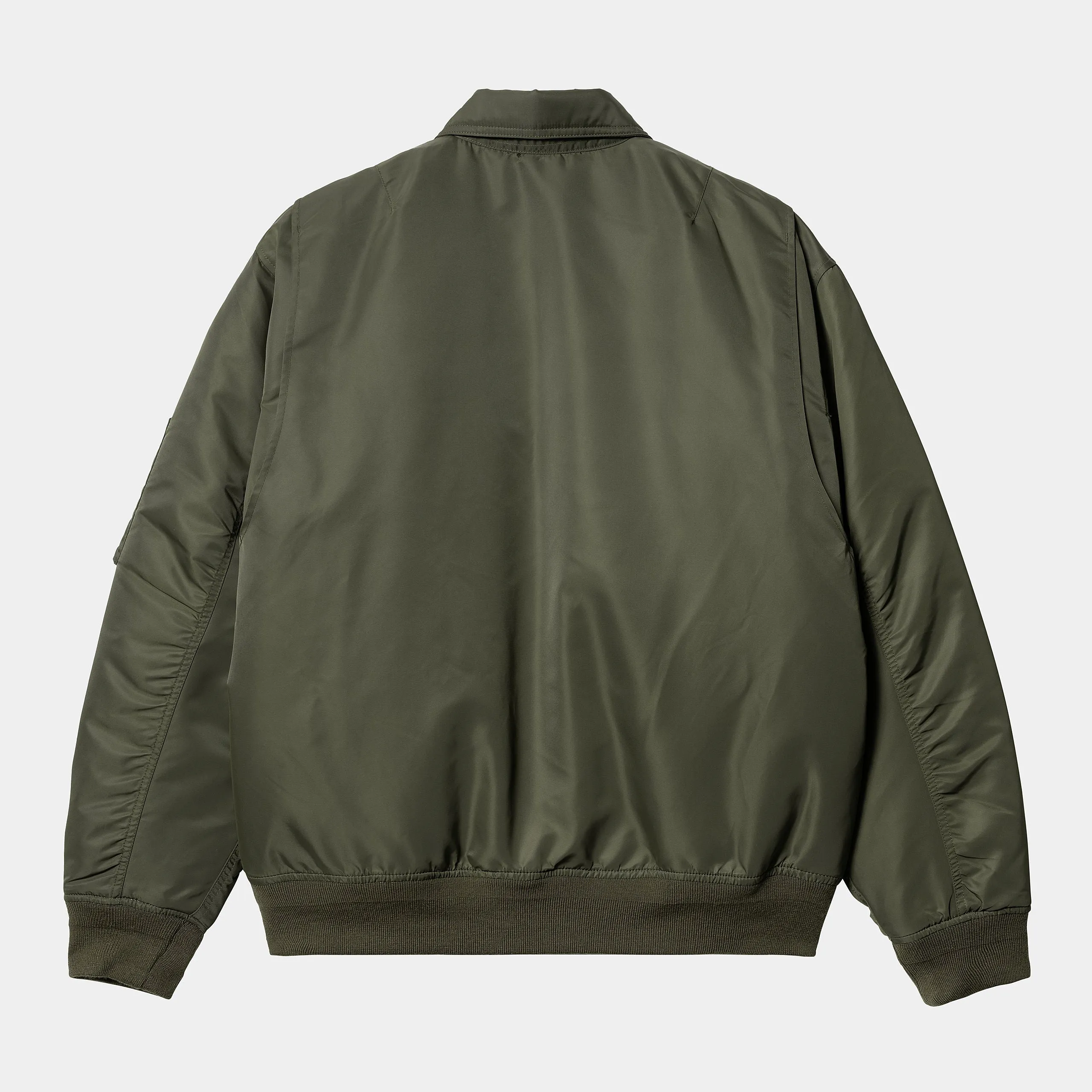 Carhartt WIP Mens Olten Bomber Jacket - Plant / Smoke Green sold by The Foot Factory product image thumbnail 2