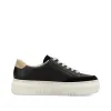 Rieker Womens Platform Trainers - Black sold by The Foot Factory