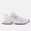 New Balance Unisex 530 Trainers - White / Twilight Haze sold by The Foot Factory