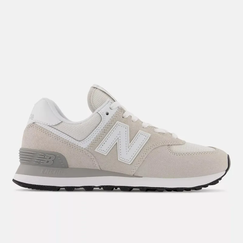 New Balance Womens 574 Fashion Trainers - Nimbus Cloud / White sold by The Foot Factory