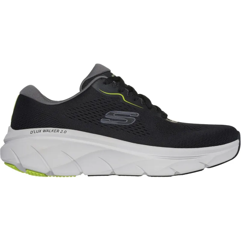 Skechers Mens D'Lux Walker 2.0 Trainers - Black sold by The Foot Factory