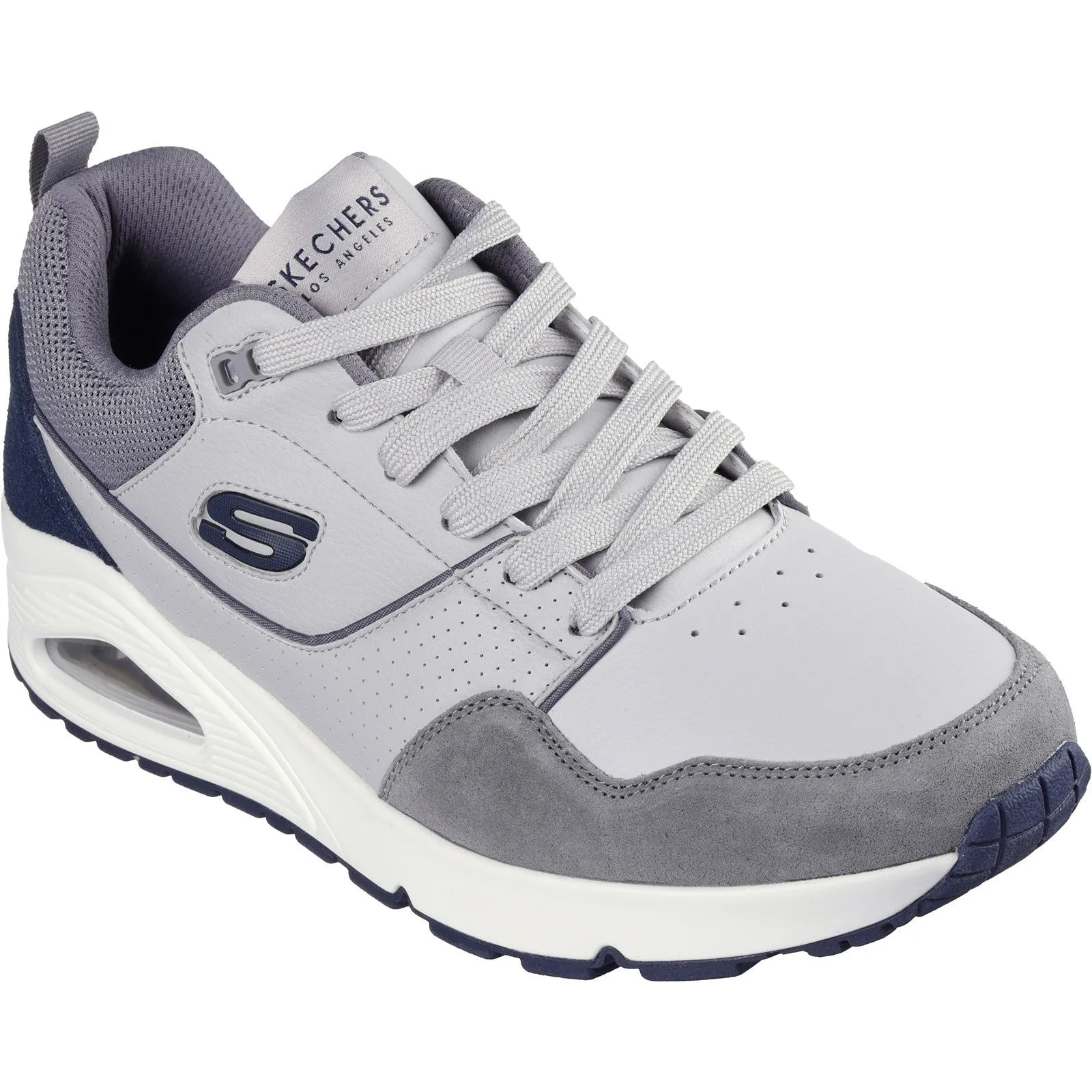 Skechers Mens Uno Retro One Trainers - Grey sold by The Foot Factory product image thumbnail 2